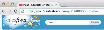 URL example from Salesforce